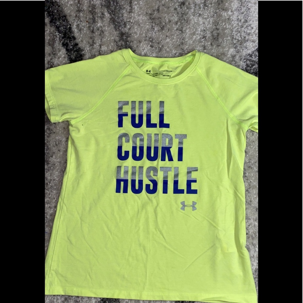 Neon light green under armor t-shirt